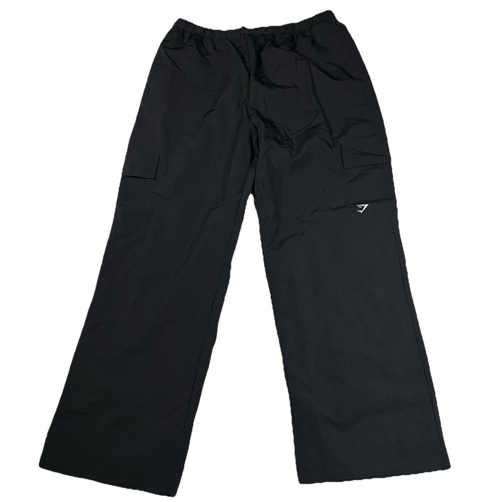 GYMSHARK Wide Leg Pants Cargo Womens XL Rest Day Line Elastic Waist